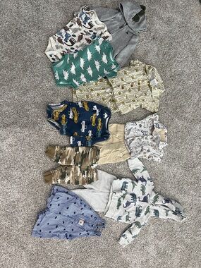 Mixed Baby Boy 0-3M Clothing Bundle